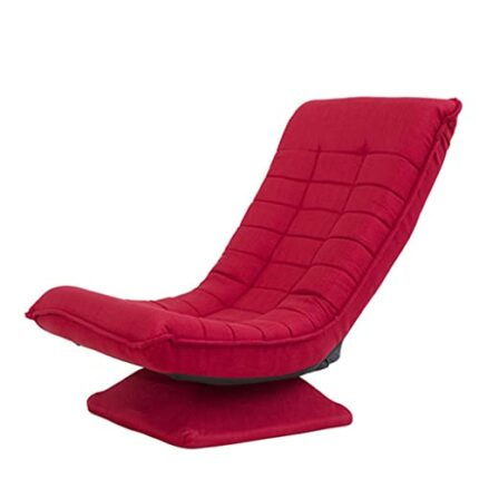 REHBEDWA Adjustable Angle Chair Folded Floor Chair Living Room 360 Degree Swivel Video Rocker Gaming Chair