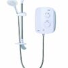 Triton Showers TDPS200SR Silent Running Power Shower, White, 215 mm