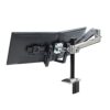 Ergotron Dual Monitor & Handle Kit - Mounting kit (handle, 2 mounting brackets, bow mounting arm, mounting hardware) for 2 LCD displays - black -