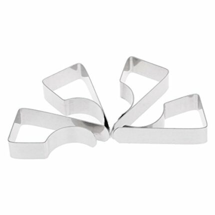 WOWOWO Table Cloth Clips 4Pcs Stainless Steel Table Cloth Tablecloth Clip Clamps Holder For Party Wedding