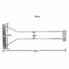 Abcsea 24 cm Wine Glass Holder Rack, Chrome Wine Glass Holders Hanging Under Shelf, 1 Piece (1 Row)