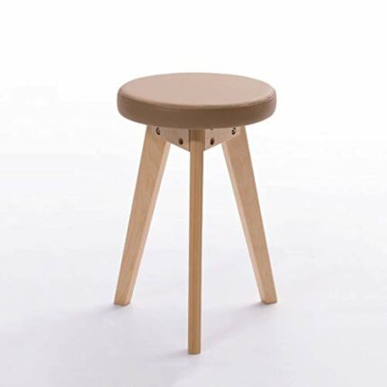 LUKEO Solid Wood Creative Shoes Changing Stool Tea Table Low Stool Sofa Stool Small Stool Shoes Wearing Stool Round (Color : 3-pack)