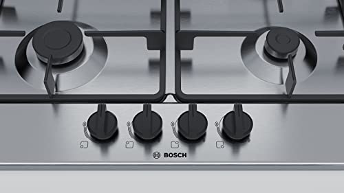 Bosch PGP6B5B60 Gas hob, 60 cm, Stainless steel, Serie 4, Built in