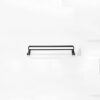 RSOCHS Towel Rack Wall-mounted Towel Rack, Bathroom Aluminum Black Towel Rail Track Matte Black Towel Rack