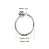uxcell Stainless Steel Towel Ring, 2Pcs Wall Mounted Round Hanging Holder with Screws for Bathroom Kitchen Accessories, 6.5 x 1.96 x 3.34 Inch, S