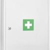 Universal Bargain First Aid Wall Mount Cabinet Locker Box Lockable Case Wall Mounted Box For Medicine And First Aid Container Storage Emergency L