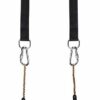 CACTIYE Set of 2 Hammock Straps2 Tree Swing Straps Hanging Kit， Perfect for Hammock Hanging Kit Straps，5ft Extra Long Straps Strap with Safer Loc