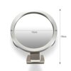 mingqian Bathroom Fogless Mirror Shower Shaving Mirror with Suction Cup Wall Mount with Razor Hook