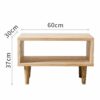 CZDYUF Simple Small Household Bedside Cabinet, Mobile Sofa Home Furniture Coffee Table