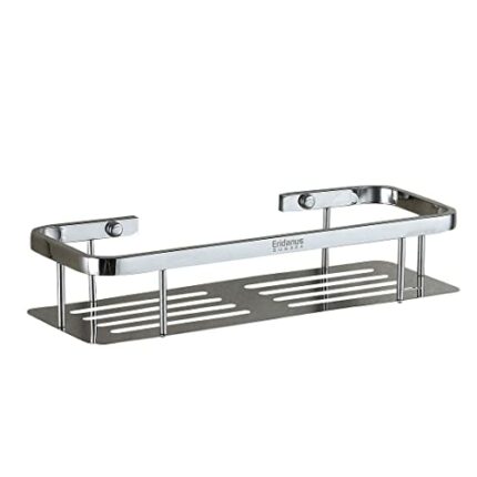 Eridanus Shower Shelf, Square Stainless Steel Bathroom Corner Shelf Shelves, Corner Shower Basket Hanging for Bathroom (35 * 13 * 7 cm)