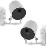 Teccle Metal Wall Mount for SimpliSafe Outdoor Camera, Anti-Drop, 360 Degree Adjustment Swivel Mount Bracket (Camera Not Included) (2 Pack)