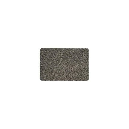 WohnDirect Magic Mat 39 x 58 cm, Grey/Taupe, Mottled - Ultra Absorbent, Washable and Non-Slip Microfibre Doormat - Very Thin, Fits Under Almost A