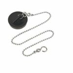 2 x Kitchen Sink Plug Stainless Ball Chain with S Hook 37