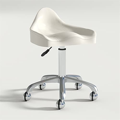 AANAN Stools,Ergonomic Rolling Stool Beauty Stool, Height Adjustable Swivel Stool on Wheels, Heavy Duty Stool for Salon, Massage, Bar, Office,Cli