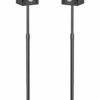 Speaker Stands Extend 30-45 Inch with Upgraded Cable Management, Hold Satellite, Small Bookshelf & Bluetooth Speakers up to 8lbs(i.e. Vizio, Polk