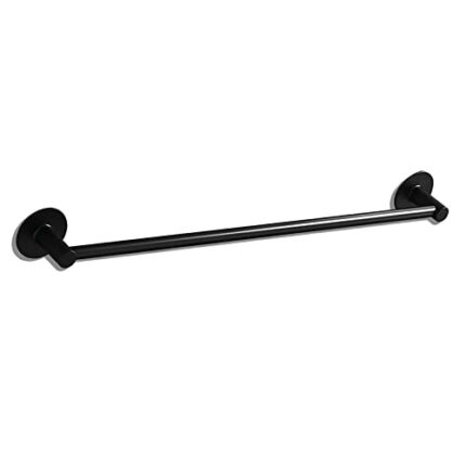 Towel Rail, 40cm Aluminum Alloy Wall Mounted Towel Bar for Bathroom Kitchen, Black
