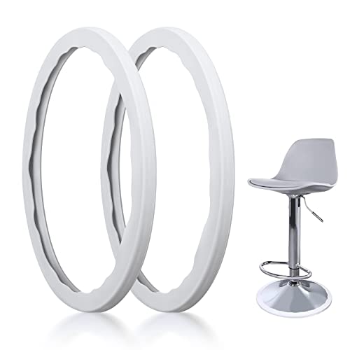 2PCS Φ37cm Barstool Base Ring Silicone Pads - Bar Stool Floor Protectors for Round Base, Protect Floor from Scratch, Reduce Noise, Universal most