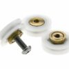 YUANQIAN Replacement Shower Door Rollers/Runners/Wheels V Grooved 19mm Diameter YQ19 (V Grooved 19mm 4pcs)