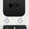 APPLE TV 4th / 5th GEN, (Wall / TV) Bracket Mount : BLACK