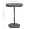 TJLSS 5 Piece Patio Bar Set With Cushions Poly Rattan Stylish Garden Bar Set Easy To Clean (Color : A, Size : Taille unique)