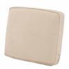 Classic Accessories Montlake FadeSafe Water-Resistant 21 x 20 x 4 Inch Patio Lounge Back Cushion, Antique Beige, Outdoor Loveseat Cushions