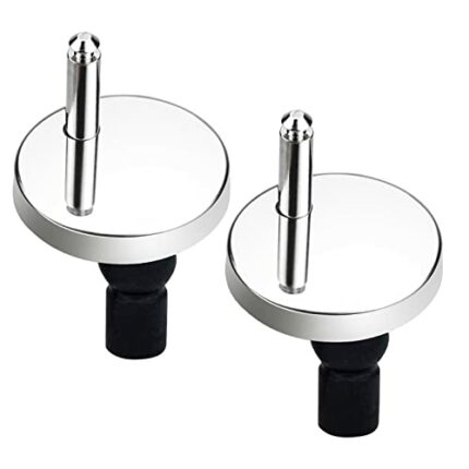 2 Pcs Toilet Seat Fixings Spares Toilet Seat Top Fixings Fittings Quick Release Toilet Hinges Universal Toilet Seat Hinge Top Fix Blind Hole Fixi