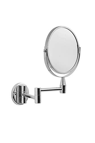 Croydex Magnifying Mirror, Metal, Silver, 15cm