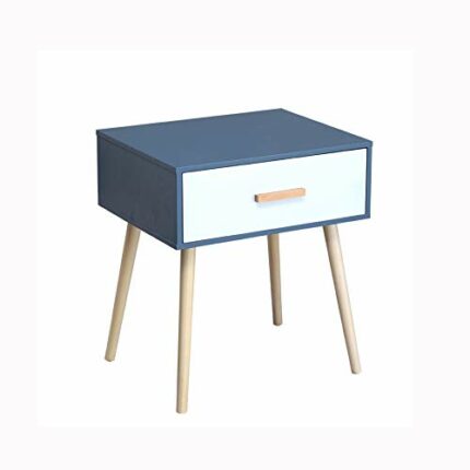JYDQM All Solid Wood Bedside Table, Simple and Mini Bedside Table with Four Legs Design, Single Drawer