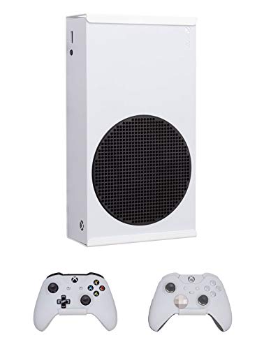 Dynas Xbox Series S Wall Mount & Controller Bracket Set - Keeps Xbox Box Secure, Safe, Cool & Hidden, Wall or VESA Compatible Fixtures & Fittings