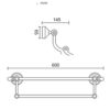 TBIIEXFL Gold Color Wall Mounted Stainless Steel Double Towel Bars Bathroom Towel Hanger Bathroom Accessories Towel Rack