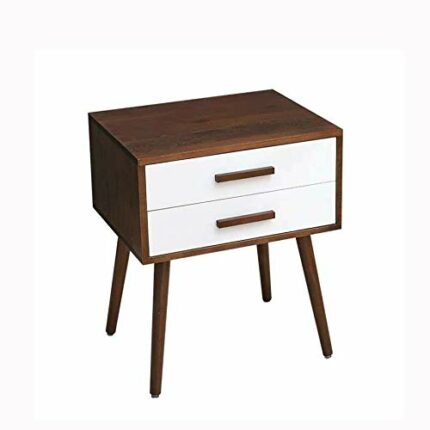 JYDQM All Solid Wood Nordic Bedside Table Simple Wooden Bedroom Locker, European Economic Bedside Table