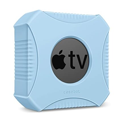 FINTIE Protective Case for 2021 Apple TV 4K / Apple TV HD - Lightweight Anti Slip Shockproof Silicone Cover for Apple TV 4K (1st & 2nd Gen) / App
