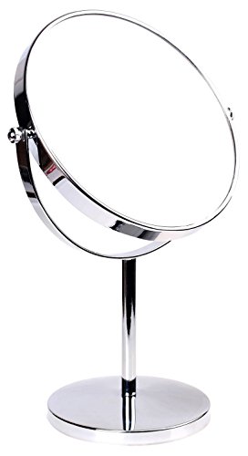 HIMRY KXD3108N-7x Standing Mirror 7x Magnification 8 Inch Cosmetic Mirror 360° Rotatable Chrome-Plated Makeup Mirror Shaving Mirror Bathroom Mirr