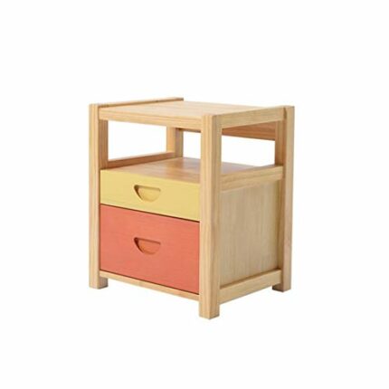 JYDQM Bedside Table Solid Wood Simple Bedroom Bedside Cabinet ，Small Mini Storage Cabinet Multifunctional Locker