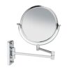 Eujgoov 8 Wall Mount Makeup Mirror, Wall Mounted Vanity Makeup Mirror Bathroom Mirrors for Wall Double Sided Swivel Mirror 3X Magnifying