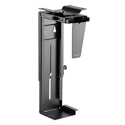 LogiLink EO0005 Adjustable Undertable/Wall PC Holder 360° Rotatable with Variable Size Adjustment for PCs up to 10 kg