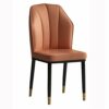 dining chair Kitchen Dining Room Furniture Chairs Dining Chairs Water Proof PU Leather Side Chair With Black Steel Legs Kitchen Living Room Loung
