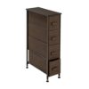FGHOEV Drawer Fabric Dresser Storage Tower Non-woven Chest of Dresser Bedroom Furniture Space Saving