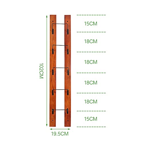 Wall-Mounted Hanging Shelf Wine Rack Bottle Holder,Wine Storage Wall Racks 5 Bottles Wine Holder Farmhouse Wall Decor for Kitchen Dining Room Bar