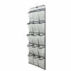Zimso 30 Pockets Dual Sided Hanging Shoe Organizer Hanging Shoe Shelves , Shoe Hanger Organizer for Closet 43.9 x 43.9 in (Grey)