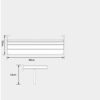 N/A Bathroom Towel Rack Holder Stainless Steel Chrome Wall Mounted Square Bath Towel Holders Towel Racks Bathroom Accessories