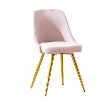 dining chair Kitchen Dining Room Furniture Chairs Velvet Dining Chairs with Metal Legs Velvet Seat and Backrests Kitchen Living Room Lounge Count