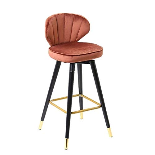 SDFGH Bar Stool Nordic Minimalist Home Solid Wood High Stool Bar Stool Bar Chair Leisure Back Chair Stool