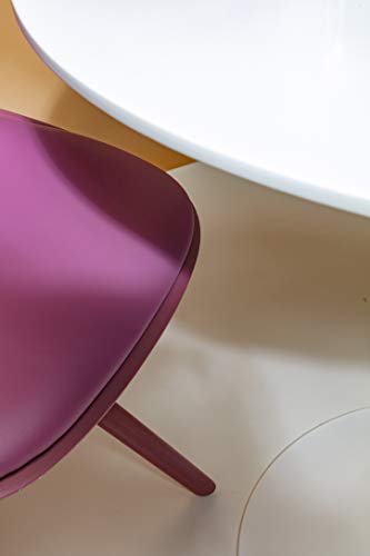 Kare Design Table Schickeria, matt white, round, space for 4 people, easy assembly, diameter 80cm