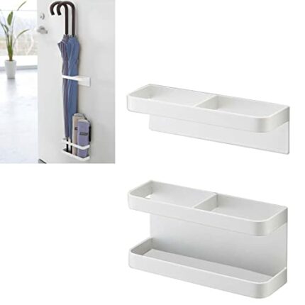 Hoffnugshween 2Pcs Umbrella Storage Rack Umbrella Rack Shelf Free Punching Adjustable Wall Mounted Wall-Mounted Umbrella Holder Bracket with Drip