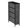 FGHOEV Light Gray Storage Cabinet, Non-woven Fabric Box, 4-layer Storage Cabinet, Easy To Assemble