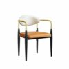 maozi Dining Chairs Armrest Backrest Adults Chair Ergonomic Soft Kitchen Furniture Decoration Chair (Color : Argento, Size : Light Grey)