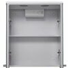 Croydex Shire Double Door White Illuminated Cabinet, Steel Beige, 23x45x53 cm
