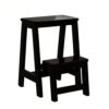 Bath Stools,2 Step Stool Folding Ladder Chair, Portable Stepladder Counter Chair Multi-Purpose Shoe Bench/Flower Rack Non-Slip for Kitchen Bathro