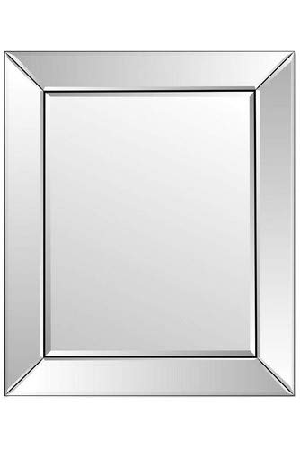 MirrorOutlet Bathroom Single Edge Venetian Bevelled Wall Mirror 2ft3 x 1ft11, 66 x 56